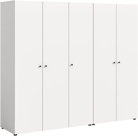 Modulaire 2-delige kledingkast-combinatie in wit - Totale breedte 200 cm
