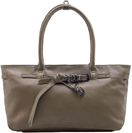 FREDsBRUDER Leren schoudertas Belted With Love Shoulder Bag Grey Khaki bruine