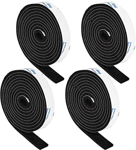 Zelfklevende Viltstrips - 4 Rollen van 1/2 x 152 cm - Zwarte Meubelbescherming
