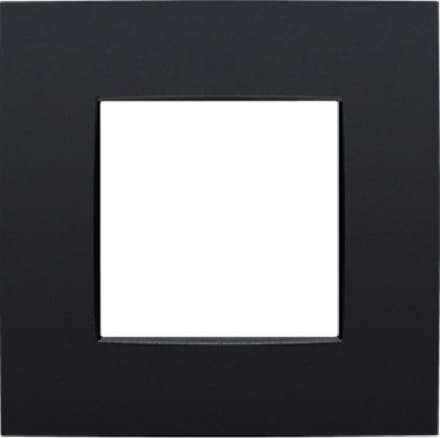 Enkelvoudige afdekplaat Niko Intense matt black - 130-76100