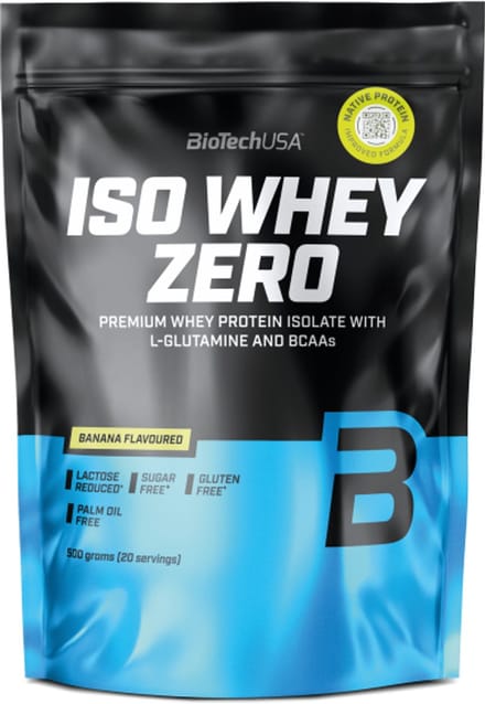 BiotechUSA isolaat eiwitpoeder - ISO WHEY zero (454 g) - smaak: Banaan