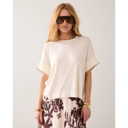 Summum 3s5326-30790 122 top boxy knit trims