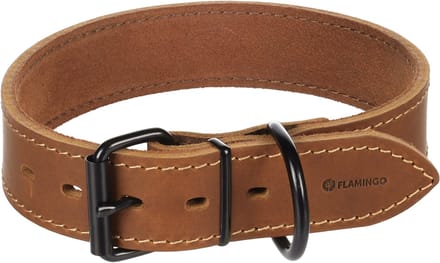 Halsband Montana Cognac Leer Breed