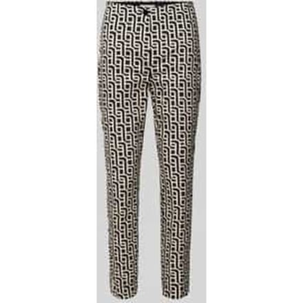 Slim fit stoffen broek met verkort model