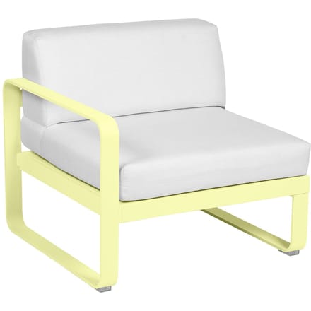 Fermob BELLEVIE Fauteuil Module links - A6 citroensorbet - 81 witgrijs