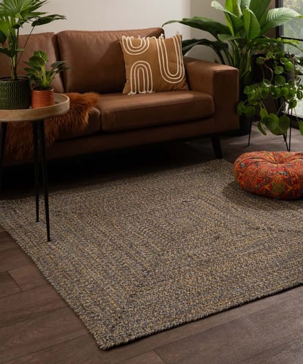 Vloerkleed katoen vierkant - Joy multi 120x120