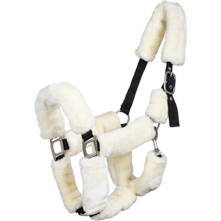 Nylon halster voor paard met synthetische wolvoering Supreme