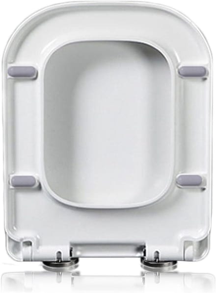 Toiletbril - WC-bril - Badkamer Vernieuwen - Soft-close Scharnieren - Vierkant - Wit