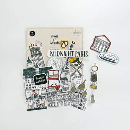 Suatelier design travel sticker, some where