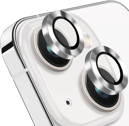 Camera lens beschermer Geschikt voor: iPhone 12 - Premium HD Clear Tempered Glass Lens Cover Protector [Case Friendly] Zilver