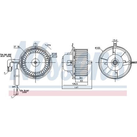 Binnenventilator NISSENS 87404