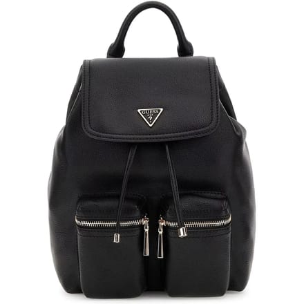 GUESS vrijetijdsrugzak rugzak Manhattan II Flap Backpack Black zwart