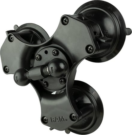 Twist-Lock™ drievoudige zuignap, dubbele b-maat balbasis