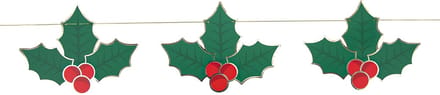 PARTYPRO - Kerst hulst slinger 3m van karton