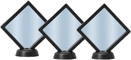 Juwelendoos 3 Stuks - Display Houders - Sieraden Tonen - Drijvend Frame - Klein Formaat - Zwart