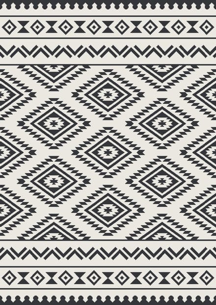 Eurotrail Relax Mat - 200*270cm - Wit Zwart - Tenttapijt