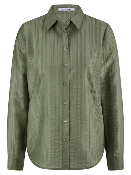 Blouse lange mouwen Van Peter Hahn groen