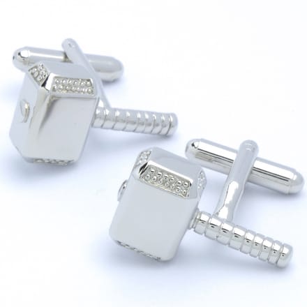 Manchetknopen - Hamer Moker Zilver