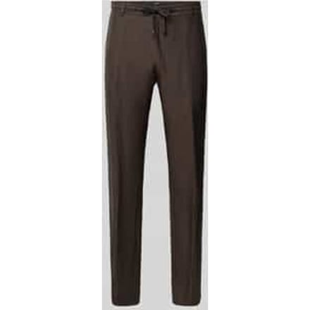 slim fit linnenbroek met tunnelkoord model 'Sake'