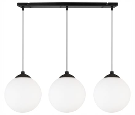 Moderne Zwarte Hanglamp Florence 3x E27 15cm Bol