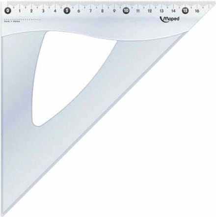 Maped - driekoek 45° - 26cm