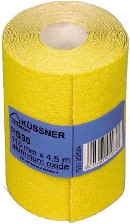 Schuurpapier 115mm x 4,5m, K80 Aluminium Oxide, PS30