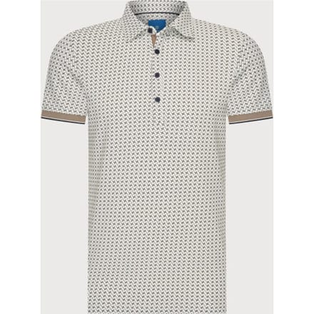 Blue Industry De geometrische polo |