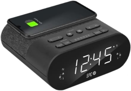Digitale Wekkerradio met Draadloos Opladen (Qi) en Dubbel Alarm