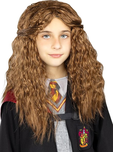 FUNIDELIA Hermelien Griffel Pruik - Harry Potter - Bruin