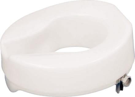 Aidapt Toiletverhoger 15 cm - Antibacteriële afwerking zonder deksel - Wit