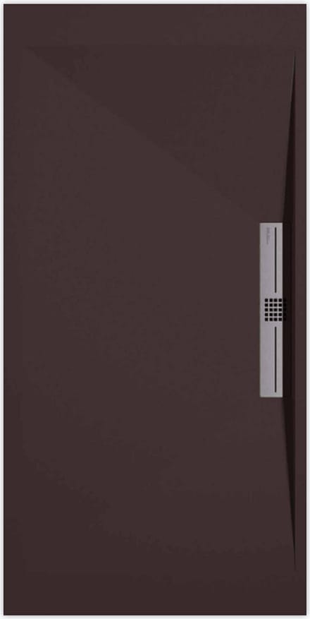 Sanifun douchebak Stone Side Chocolate Smooth 1100 x 900 S