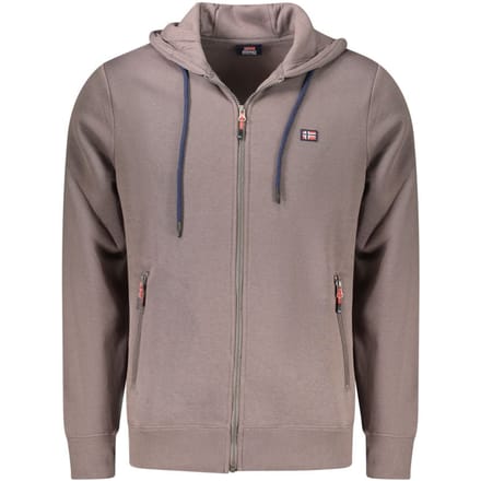 Noorwegen 1963 Marrone Katoenen Heren Sweatshirt