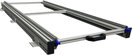 Aluminium schuifframe voor camper 120x40 cm - 130 kg belastbaar