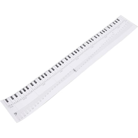 88 Toetsen Piano Toetsenbord Oefen Noten Kaart Vingerzetting Oefen Label Muzieknotatie Gids Kaart voor Beginners en Studenten white