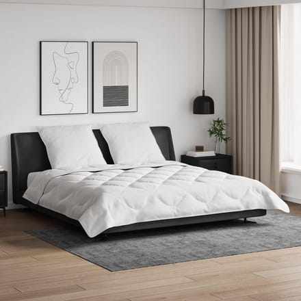vidaXL - Dekbed - met - kussen - 3 - st - Wit - Microvezel
