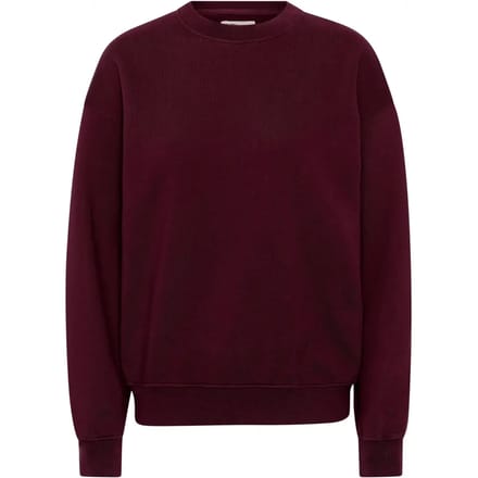 Sweatshirt ronde hals Colorful Standard Organic oversized oxblood red