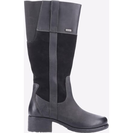 Hush Puppies Samara Suède Dames Zwarte Laarzen