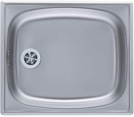 Alveus Basic - Spoelbak 38x44 cm, odtok 6 cm, rvs 1008694