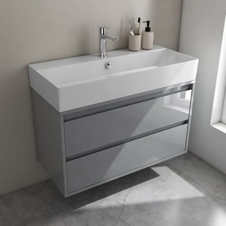 Megabad Profi Collection Pure 2.0 washbasin with vanity unit 90 cm with 2 drawers 21SF1114090IS