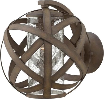 Hinkley LED Wand Buitenlamp Carson | 1X E27 Max 60W | IP44 | Dimbaar | Vintage Iron