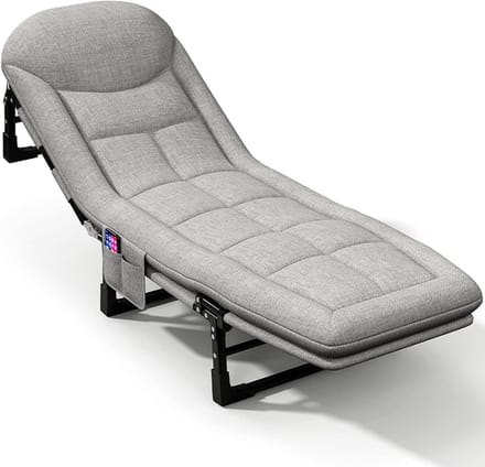 Opklapbed Frame - Logeerbed - Gastvrijheid Bieden - Lichtgewicht Ontwerp - 200x70cm - Geel
