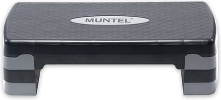 Muntel® Aerobic Step - Fitness Step - Verstelbaar - Antislip - Grijs-zwart