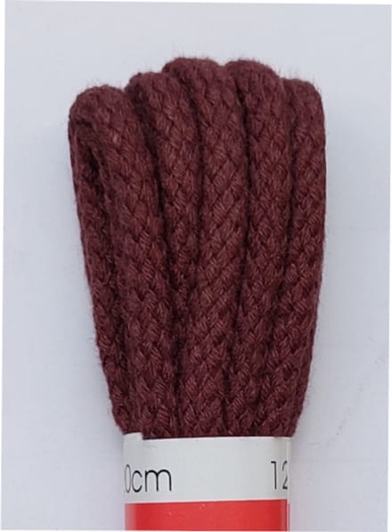 Ronilux Veter - Bordeaux - Rond - Koord Veters - Lengte 120 cm - Dikte 4 mm - Schoenveter