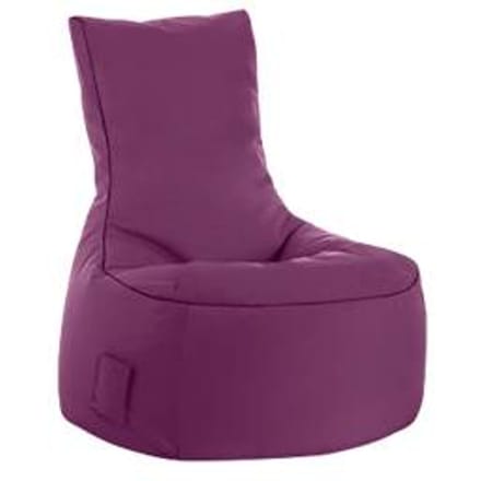 Zitzak swing scuba®, 100% polyester, wasbaar, B 650 x D 900 x H 950 mm, aubergine
