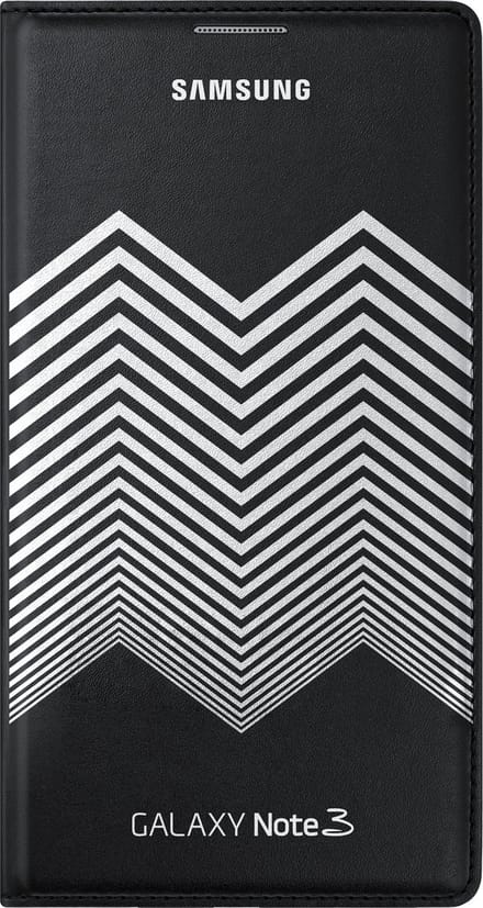 Samsung Flipcover Moschino Peace voor Samsung N9005 Galaxy Note III - Wit/Zilver