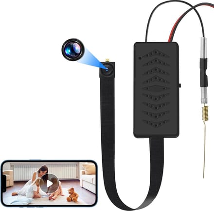 Mini Bodycam - Draagbare Camera - Veiligheid Thuis - Dubbele Wifi Band - 13.4 cm - Zwart
