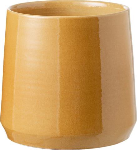 J-Line bloempot Rond - keramiek - oker - large - Ø 26 cm