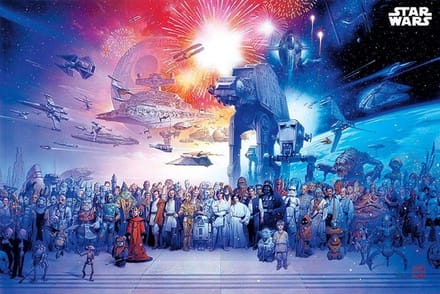 Poster - Hole In The Wall Star Wars Maxi - 61 X 91.5 Cm - Multicolor