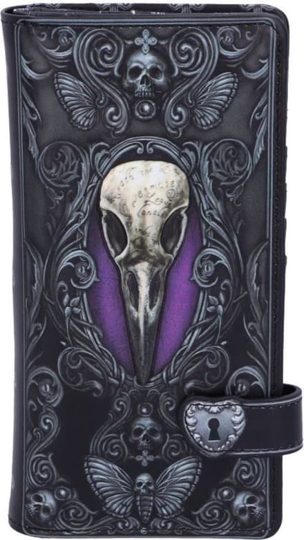Nemesis Now Dames portemonnee Edgar's Raven Reliëfuitvoering Zwart/Paars