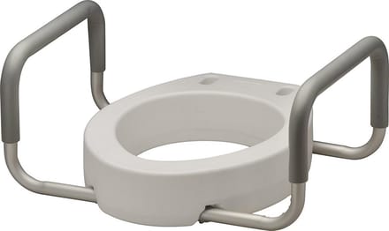 Verstelbare Toiletverhoger met Stevige Armleuningen voor Extra Veiligheid - Wit